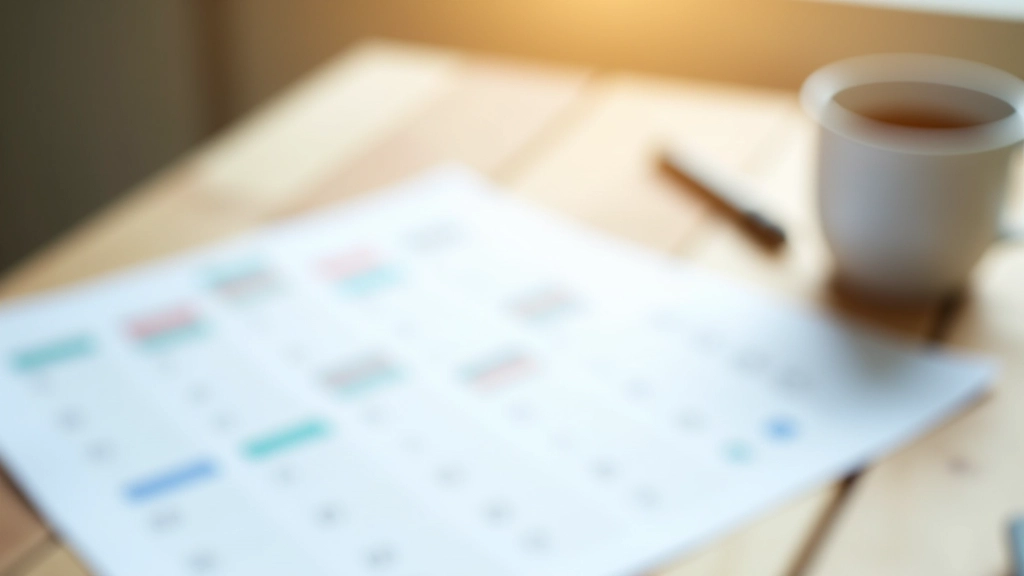 Calendario y cronograma de jubilación con anotaciones sobre fechas importantes