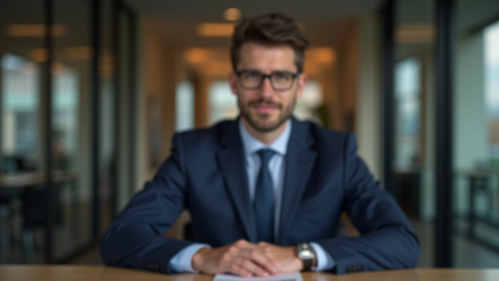 Asesor de pensiones en oficina explicando documentos a cliente, ambiente profesional y confiable