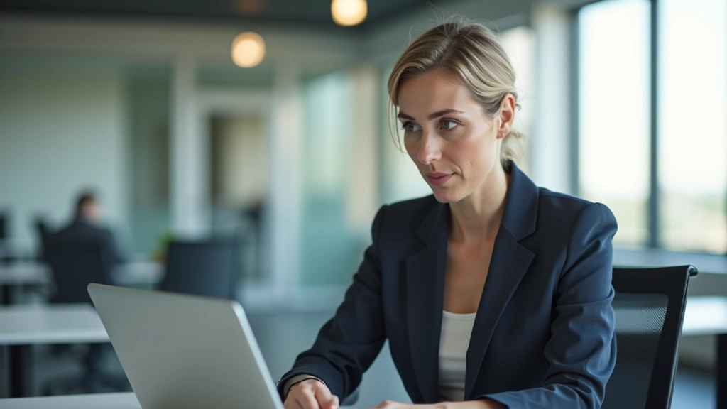 Persona usando portal de seguridad social en computadora